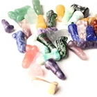 Natural Mini Man Penis Hand Carved Mixed Crystal Penis Gemstone Craft Phallus For Pendant