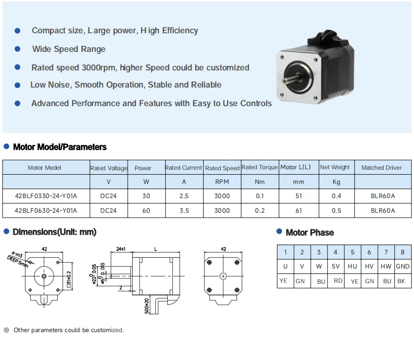 Bldc Motor, 48V, 24V, 110V, 220V - detail 18