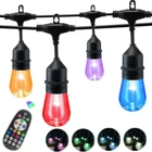 Led For Decoration Led Festoon Light RGBWW IP65 E27 LED Festoon String Lights For Holiday Decoration