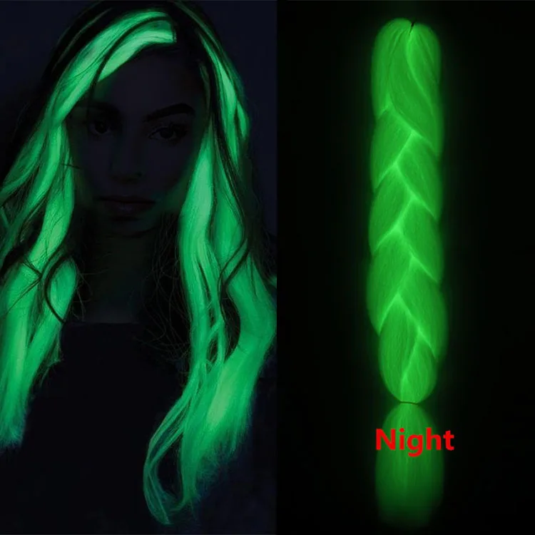 glow in the dark hair extensions