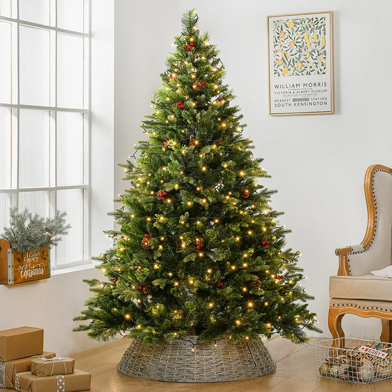 product cheap custom christmas tree artificial led light christmas tree arbol de navidad 240cm large christmas tree with light-5