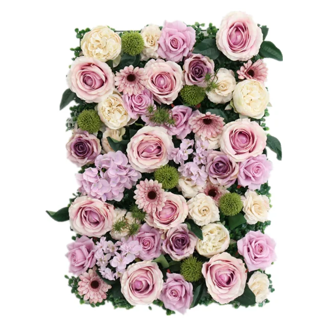 Artificial Flower Wall Home Party Decoration Decorative Silk Flower Panel for Wedding