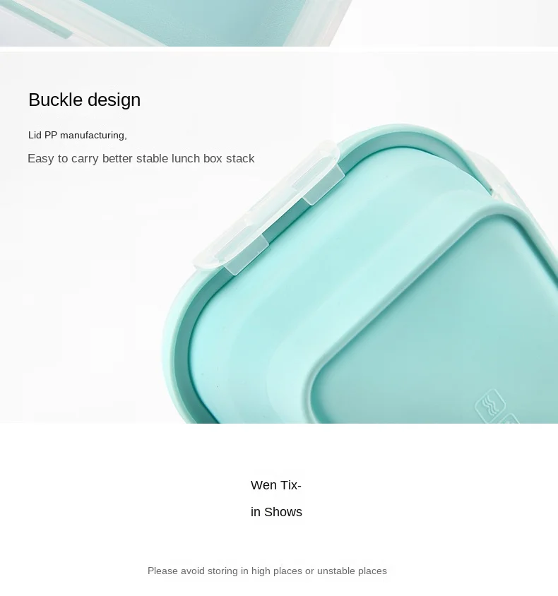 Folding Silicone Lunch Box Portable Crisper Microwave Oven Bento Box Plastic Square Lunch Box Refrigerator Storage Box Wholesale
