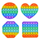 Stocked Children Stocked Girl Push Toys Wholesale Children Gift Sets Rainbow Pop It Multicolor Fidget Anti Stress Sets