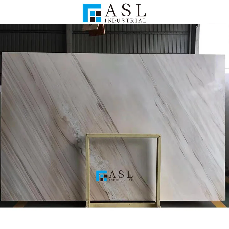 White Caffeine Gold Sand Marble Polished Slabs For Wall Natural Stone Supplier