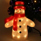 Christmas Christmas New Design 40 LED Holiday Lighting Snowman Light Indoor Christmas Decoration Snowman Lights