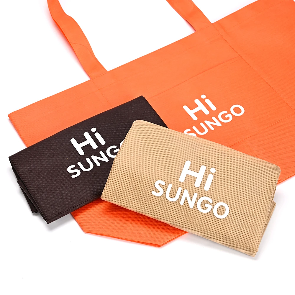Custom Logo Printed Canvas Cloth Shopping Bag Sublimation Tote Bag Blank Waterproof Non Woven Bags details