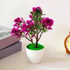 Decor Artificial Potted Plants Fake Flower Bonsai Home Ornaments Desktop Hotel Decor
