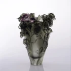 European Vases European Style Colorful Grey Crystal Glass Flower Vases For Home Wedding Decoration