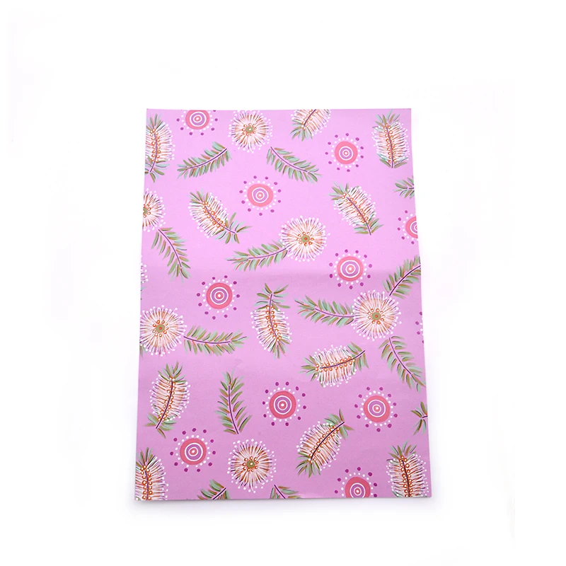 size full color printing flower gift tissue wrapping paper