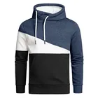 Sports Hoodie Men's Outdoor Sports Leisure Color Matching Jacket Turtle Neck Men's Hoodie Coat
