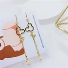 Golden Earrings Earrings Hot Selling Girl's Jewelry Dainty S925 Sterling Silver Tassel Golden Long Earrings