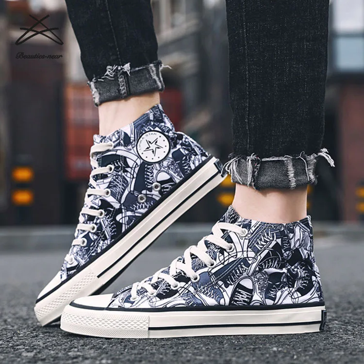 Rts Mode Mannen Canvas Hoge Schoenen Laarzen Schilderen Art Graffiti Print  Lace Up Multicolor Man Canvas Schoenen - Buy Mannen Canvas Schoenen,Casual  Schoenen Man,Hoge Top Canvas Product on Alibaba.com