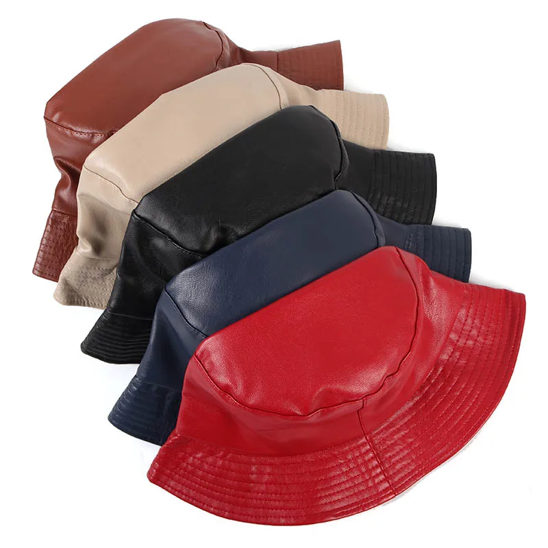 leather bucket hat wholesale