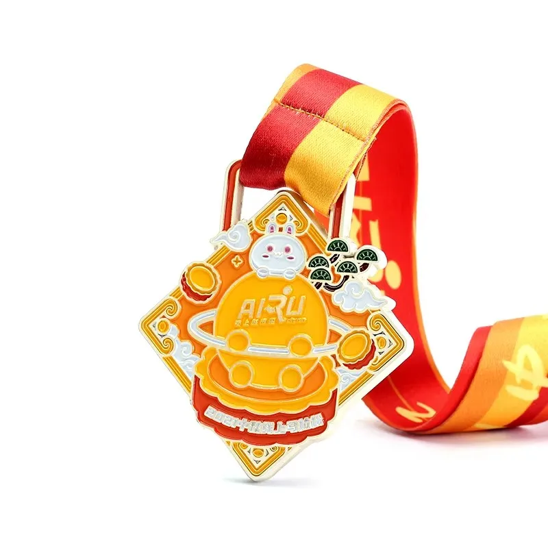 High Quality 3D Zinc Alloy Running Medal Custom Metal Logo Sports Marathon Medal for Souvenir supplier