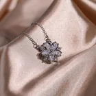 Silver Pink White Luxury Bridal Wedding Flower Custom 925 Silver Brazilian Gold Dubai Cubic Zirconia Costume Jewelry Set