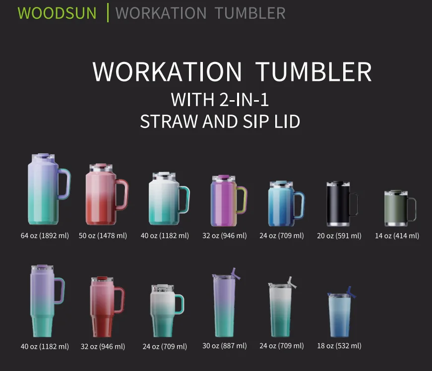2026 New Product Ideas Skinny Gradient Stainless Steel Tumbler factory