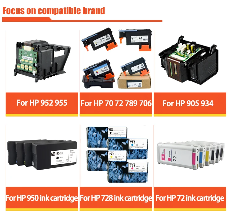 Original 70 Printhead For HP70 For HP Z5200 Z5100 Z5400 Z3200 Z3100 DesignJet InkJet Printer C9404 C9405 C9406 C9407 Print Head