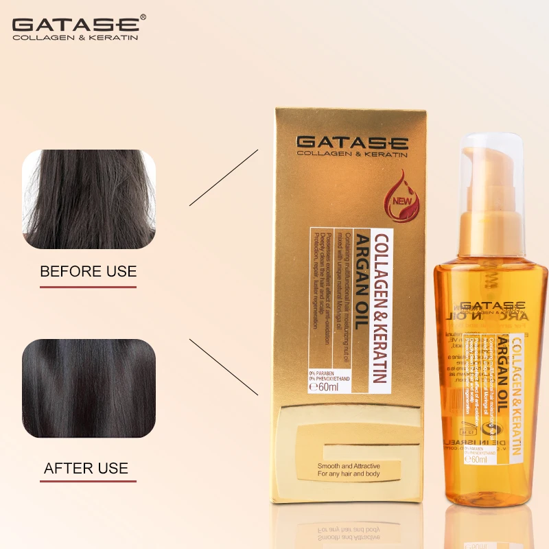 private label best biotin hair care keratin natural hair smoothing vitamin argan collagen protective serum oil
