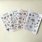 Adhesive Stickers Different Size Adhesive Planner Kiss Cut Stickers Costum Label Sheet Custom