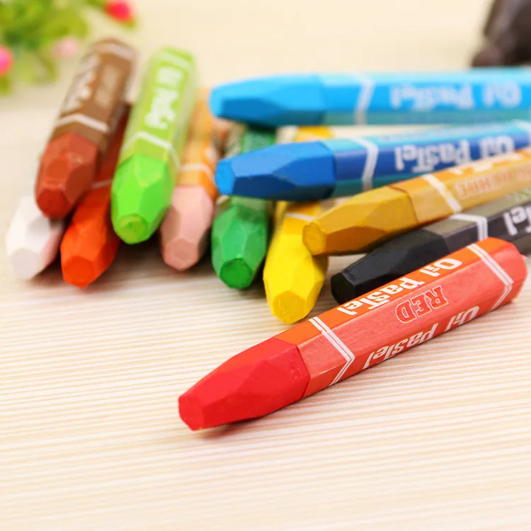 24 Colors 36 Colors Oil Washable Pastel Pencil Crayons Mini Artist Crayons