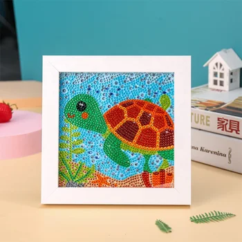 Turtle full drill framed diamond painting diamond art kit for table pendant crystal art painting