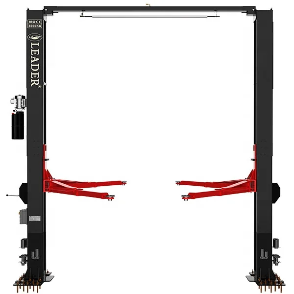 T Single Side Manual Release Hydraulic Clear Floor Two Post Car Lift