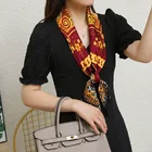 Scarves Super High Quality Products Fashion Chain Silk Scarf Party Hijab Women Square Satin Heads