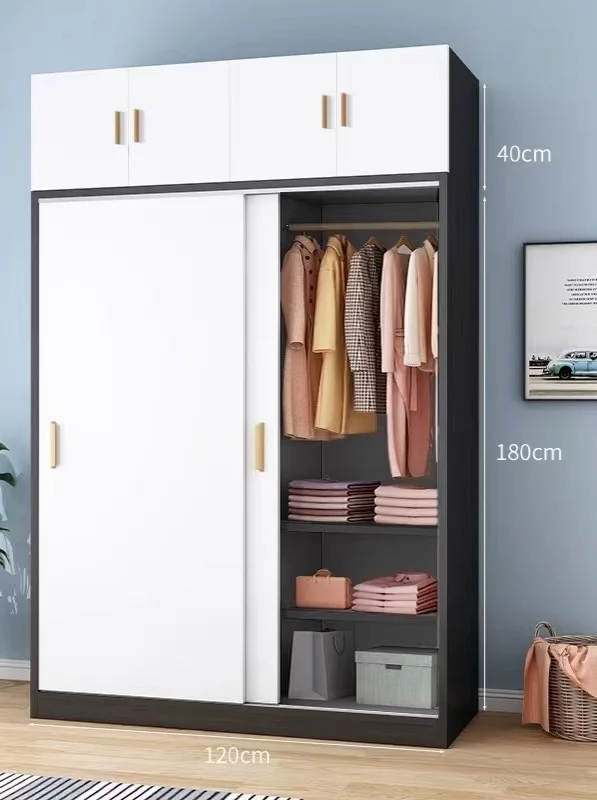 Bed Room Furniture Unique Modern Design Wood Wardrobe Cabinet Clothes Storage Organizer Large Wardrobe