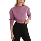 Sweatshirts Custom Women Sports Tracksuits Cotton Sweat Suits Sports Shorts Crewneck Cropped Sweatshirts Sets