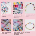 Round Beads Jewelry 6000 Pcs Flat Round Polymer Clay Spacer Beads Heishi Beads Kit For Jewelry Making