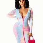 Slim Bodycon Dresses Long Sleeve Women Sexy Plus Size Dresses