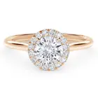 Ring Engagement Engagement Rings Price New Trendy Fashionable 10K Rose Gold Moissanite Diamond Ring Engagement