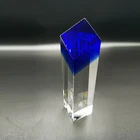 Customize Glass Crystal Award Plaque Anniversary Gift Blank Glass Crystal Plaque
