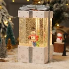 Christmas WEIJIULE WDL-20112B Water Jar Music LED Glitter Crafts Christmas Gift For Home Decoration