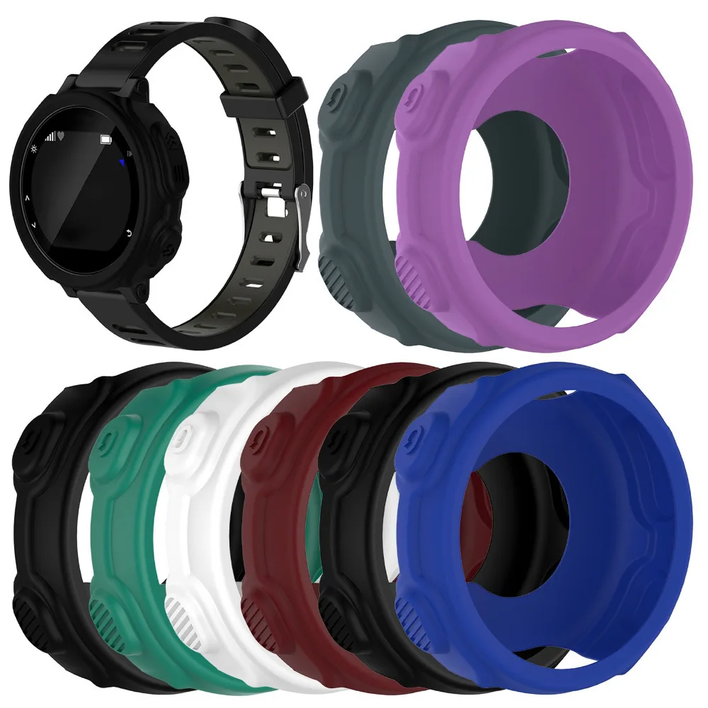 For 235 Case Protective Case Soft Silicone Band Cover Protector Sleeve Shell Case For Garmin Forerunner 735xt - Buy For Garmin Forerunner 235 Watch Case,For Forerunner 735 Watch Case,For
