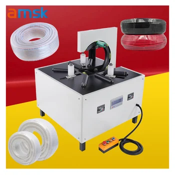 Electric Coil Winding Wrapping Machine Plastic Pipes Tubes Food Beverages PLC Motor Components Carton Applicable Apparel