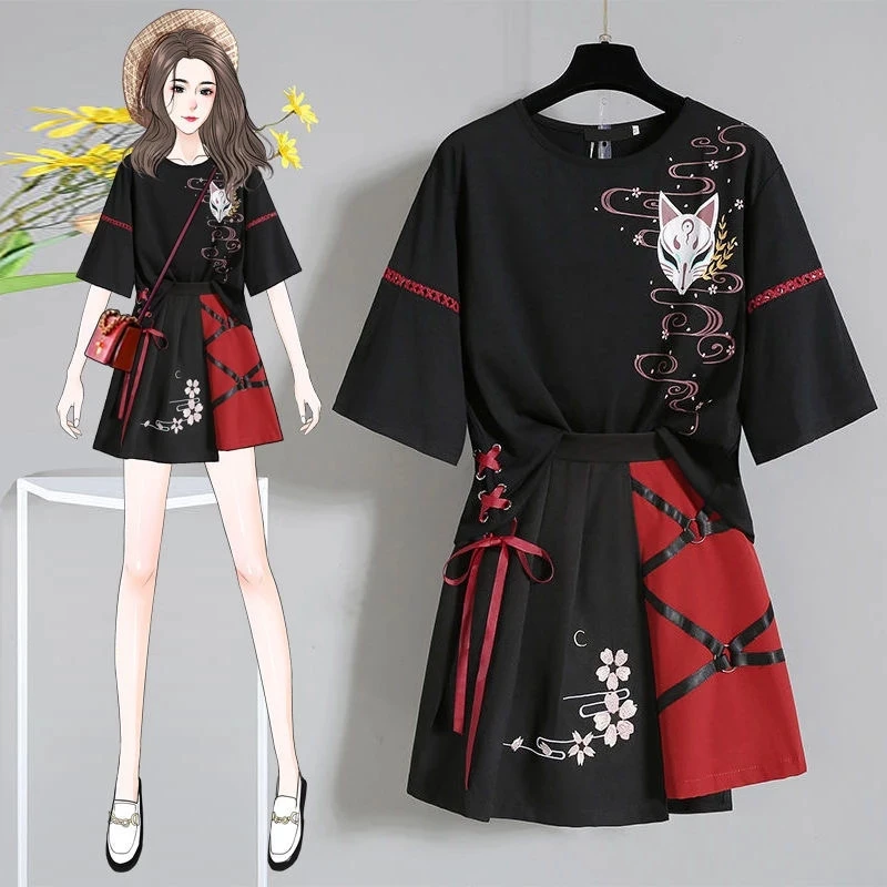 Saia Lolita japonesa para mulheres, lindo vestido Lolita, roupa