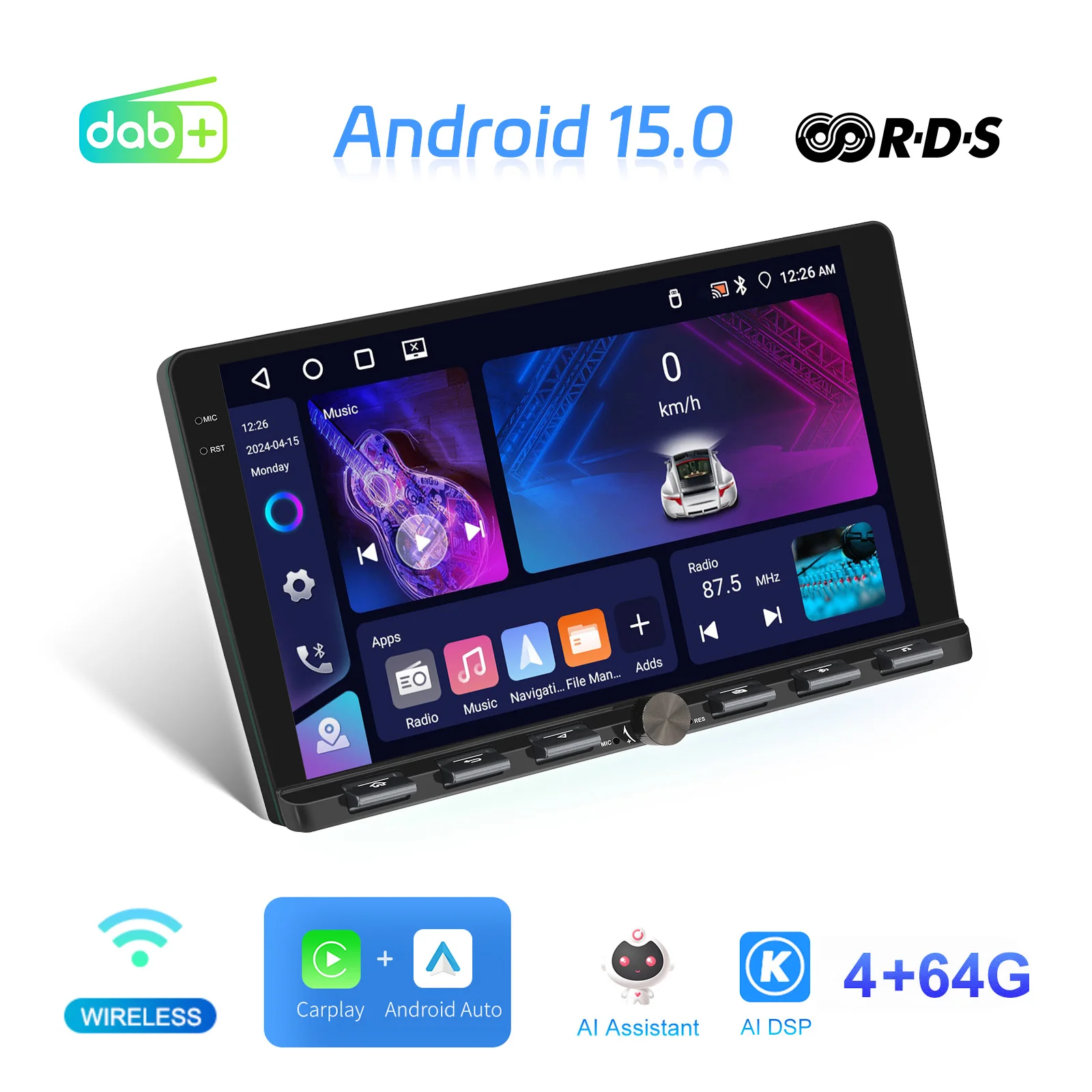 android auto gps wifi fm rds ai dsp bt eq a4170-2