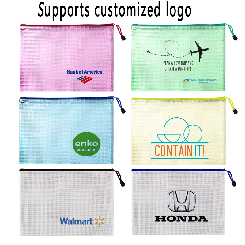 Custom Logo File A5 Size Folders Documents Storage Bag 2023