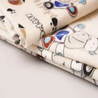 Kids Velvet Pajama Fabric Crystal Super Soft Kids Cartoon Lovely Printing Pajamas Blanket Velvet Fabric