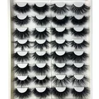 Eyelashes High Quality Mink Eyelashes Private Label Lashes Custom Lash Boxes Thick Fluffy 25mm Mink Eyelashes