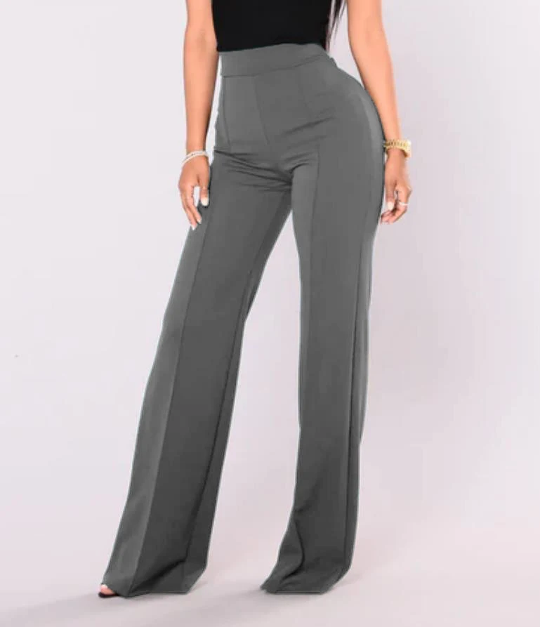High Waisted Women's Dress Pants for Women Crepe-knit Design With Back Hidden Zipper Women's Pants Trousers Harem Pants Casual details