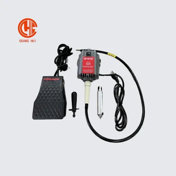 220V 300W Gray Metal Rotate Hanging Grinder Jewelry Tools & Equipment Equipped with pedals and polishing machine head