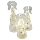 Wedding Decor Glass Christmas Angel With Led Lights For Home Or Wedding Decor