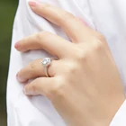 Silver Rings Silver Heart Shape 925 Sterling Silver Wedding Rings In Stock