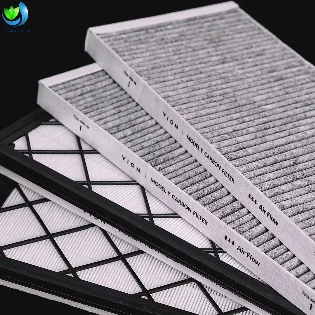 High Quality Hepa Activated Carbon Filter Trunk HEPA & Cabin Air Filters Kit HEPA Carbon Filters 4 Packs VION Model Y Front supplier