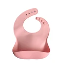 Bib BPA Free Custom Food Grade Silicone Printing Baby Feeding High Quality Waterproof Silicone Baby Bib