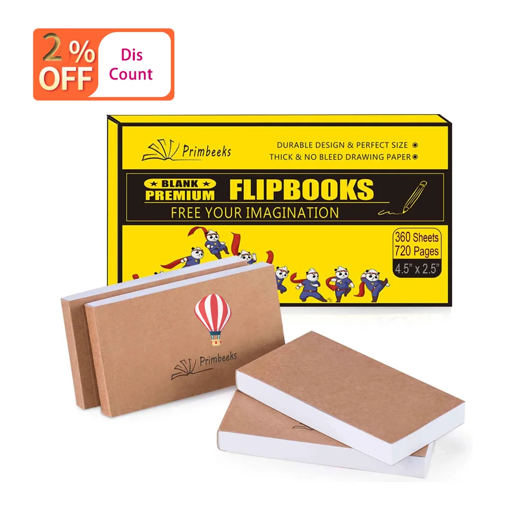 Custom Blank Flip Books 5 Pack,Flipbook Animation Paper,No Bleed Drawing  Paper With Sewn Binding For Sketching - Buy Mini Book Printing,Print Book  Service,Flipbook Product on 