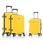 Luggage Lock Combination Lock Manufacturers Provide Customized Logo Pp Luggage Set 3 Pcs With Combination Lock